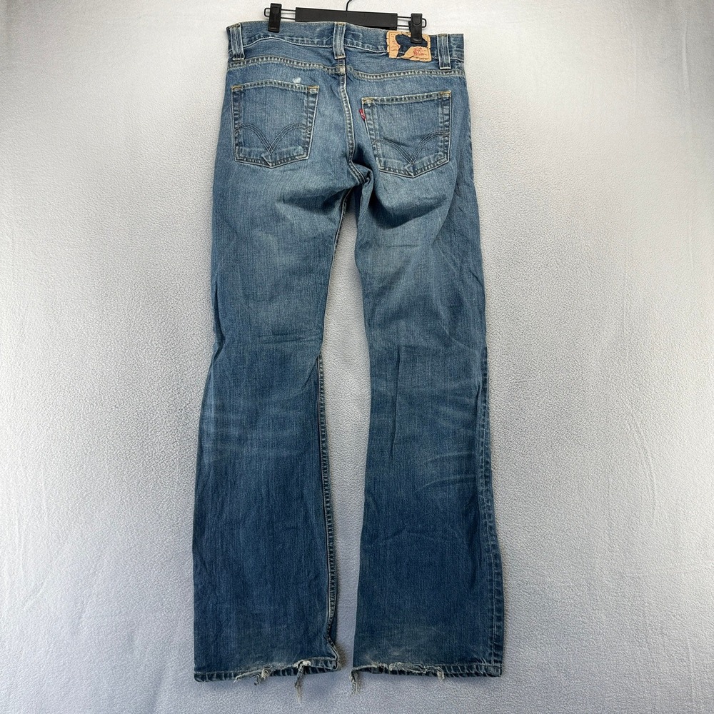 Vintage Levis Jeans Mens 33x34 Blue 512 Bootcut Denim Whisker Faded Baggy y2k - Picture 7 of 12
